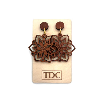 Handcrafted Timber Drop Earring
