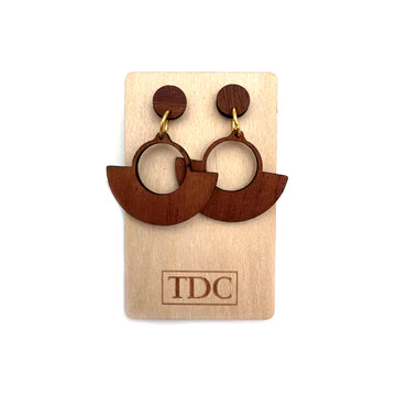 Handcrafted Timber Drop Earring