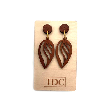 Handcrafted Timber Drop Earring