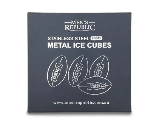 Men's Republic - Stainless Steel Football Ice Cubes - Set Of 4