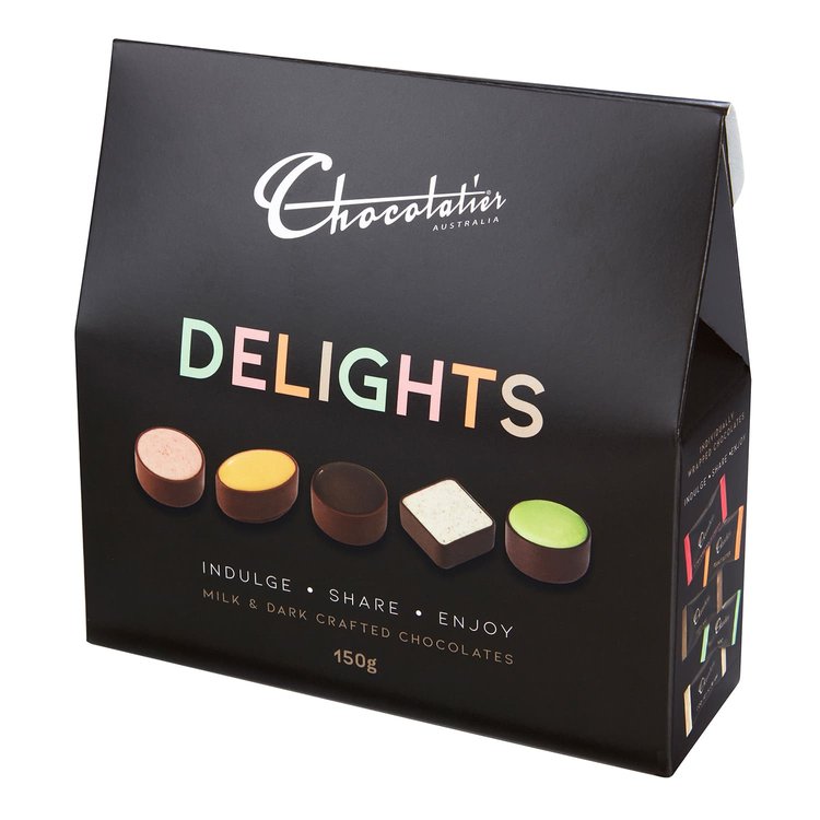 150g Delights Milk & Dark Crafted Chocolates