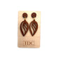 Handcrafted Timber Drop Earring