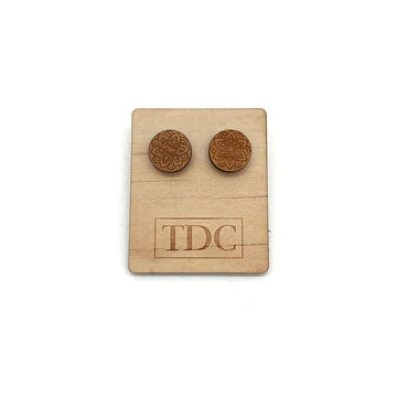Handcrafted Timber Stud Earring