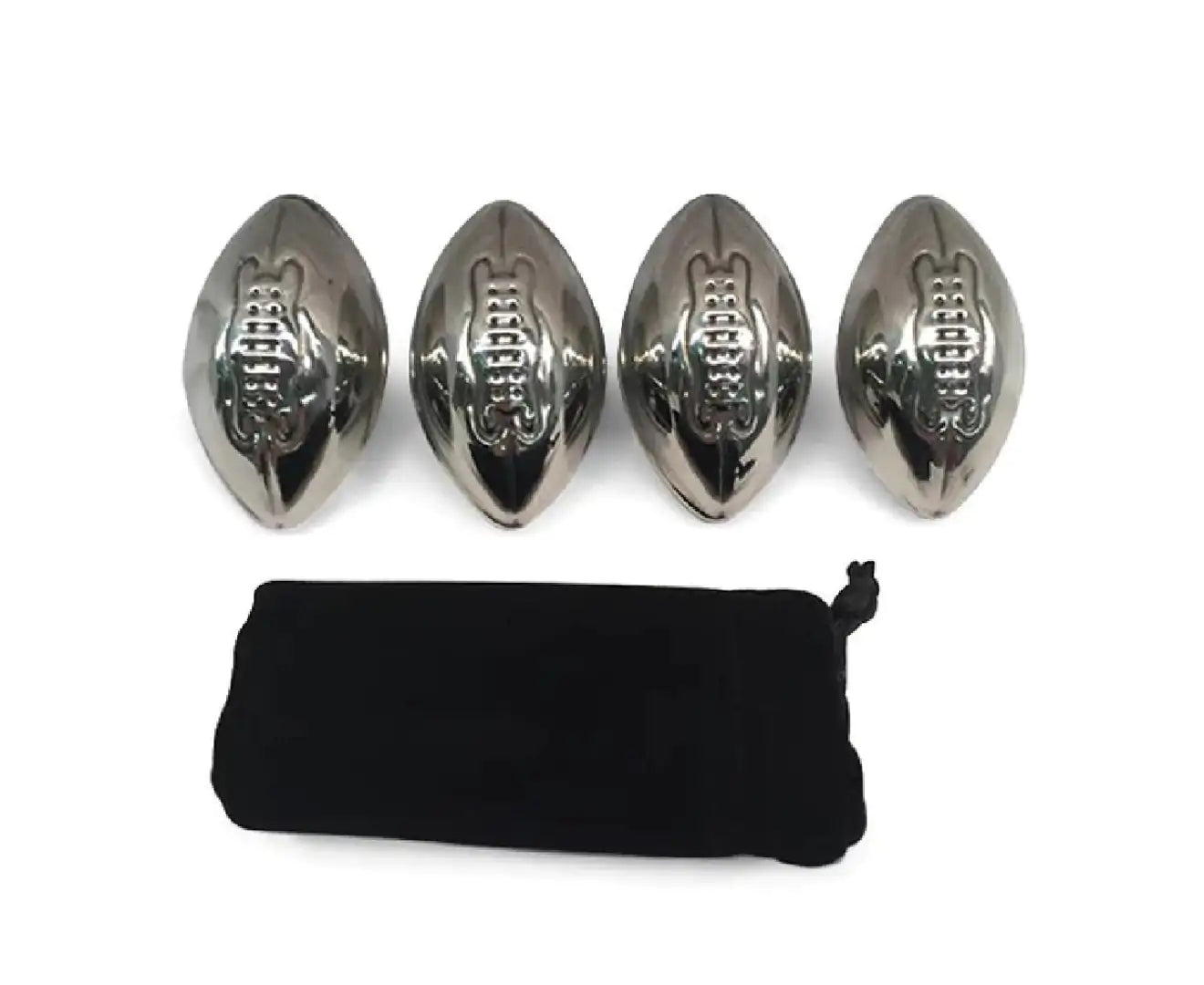 Men's Republic - Stainless Steel Football Ice Cubes - Set Of 4