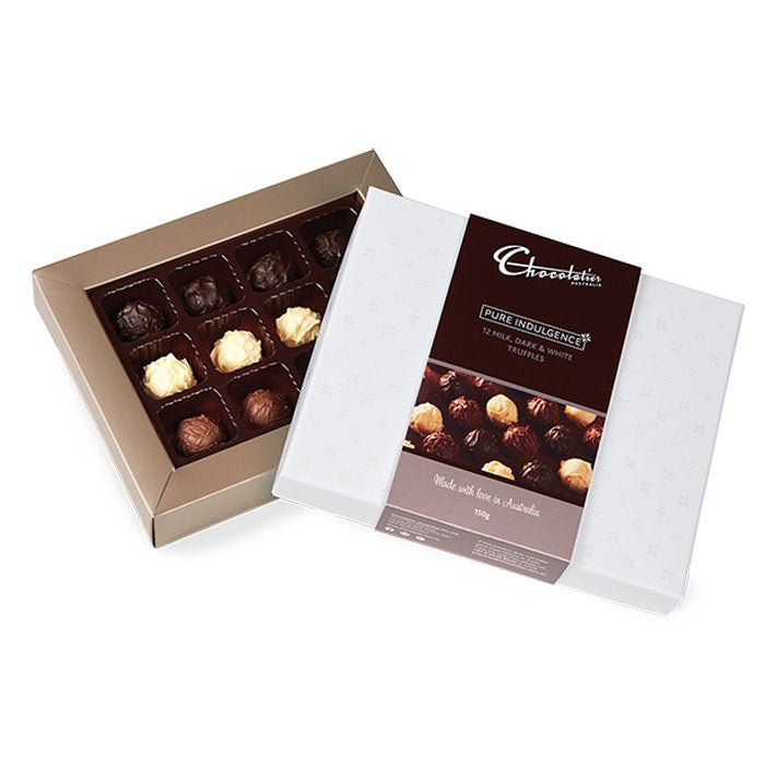 Chocolatier Milk, Dark and White Truffles 150g